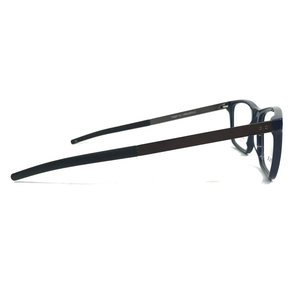 Haggar By I-dealoptics Eyeglasses Frames HAC110 NAVY Blue Gray Square 54-17-145